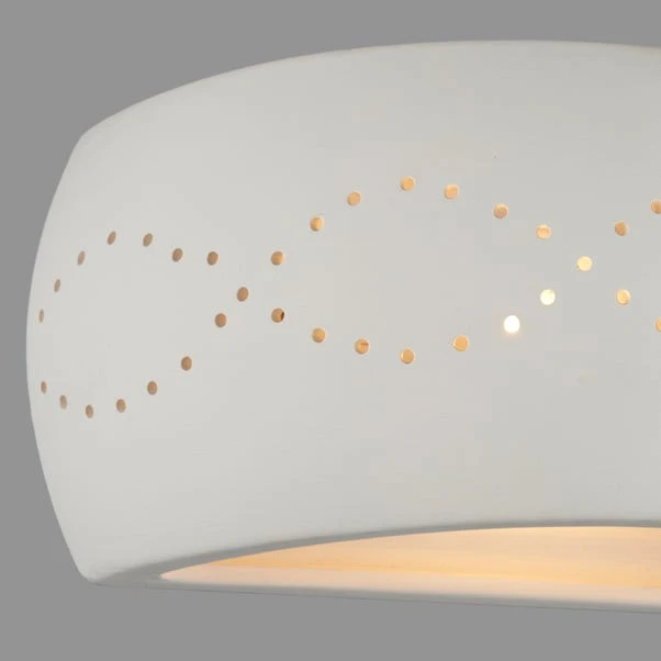 Dunelm Thasos White Wall Light 5 Dunelm Thasos White Wall Light - Image 3