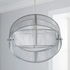 Dunelm Jolana String Silver Easy Fit Pendant -Dunelm Shop 1000137370 alt01