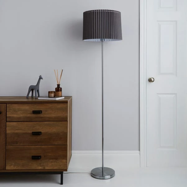 Dunelm Fuller Grey Floor Lamp 4 Dunelm Fuller Grey Floor Lamp - Image 2