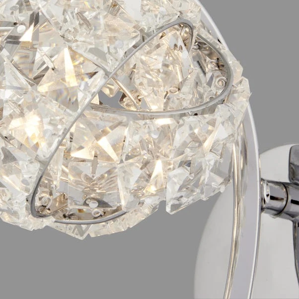 Dunelm Cecilie Glass Wall Light 5 Dunelm Cecilie Glass Wall Light - Image 3