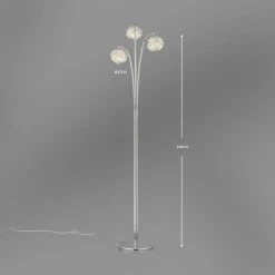 Dunelm Cecilie 3 Arm Chrome Floor Lamp 12 Dunelm Cecilie 3 Arm Chrome Floor Lamp -Dunelm Shop 1000137376 alt04