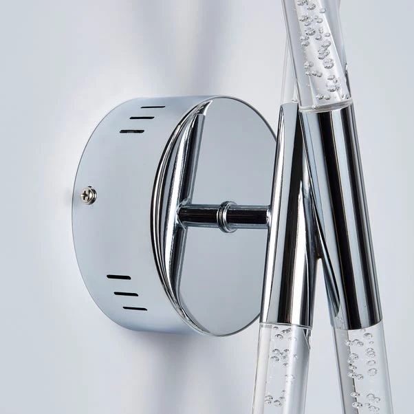 Dunelm Tassani 2 Light Integrated LED Bubble Glass Wall Light 6 Dunelm Tassani 2 Light Integrated LED Bubble Glass Wall Light - Image 4