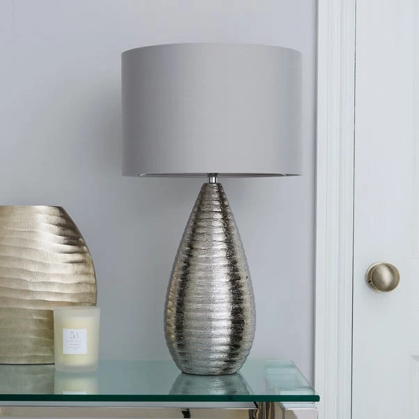 Dunelm Costola Chrome Touch Dimmable Table Lamp 4 Dunelm Costola Chrome Touch Dimmable Table Lamp - Image 2