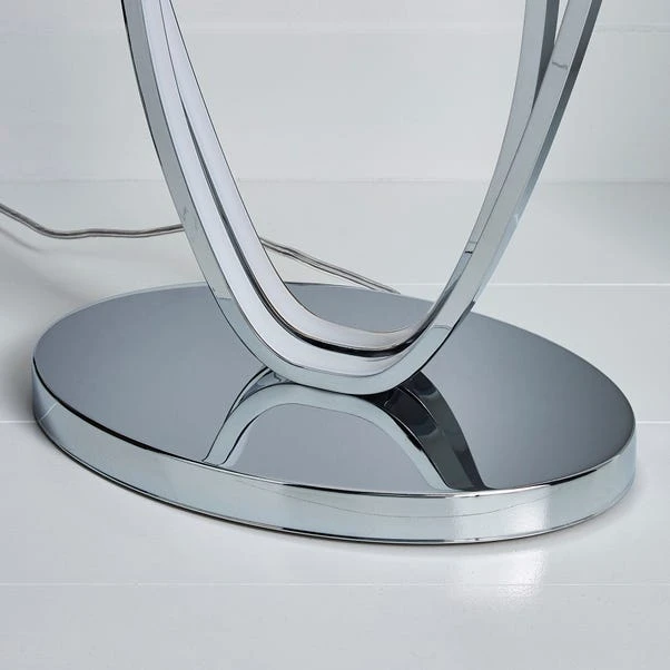 Dunelm Menton Dimmable Integrated LED Chrome Floor Lamp 5 Dunelm Menton Dimmable Integrated LED Chrome Floor Lamp - Image 4