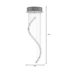 Dunelm Marconia 5 Light Glass Droplet Cluster Flush Ceiling Fitting 13 Dunelm Marconia 5 Light Glass Droplet Cluster Flush Ceiling Fitting -Dunelm Shop 1000139145 alt06