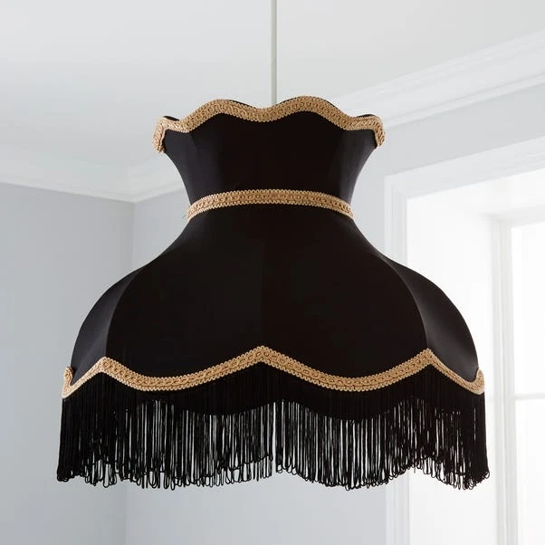 Dunelm Carmona Lamp Shade 45cm Black 4 Dunelm Carmona Lamp Shade 45cm Black - Image 2