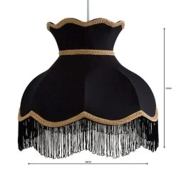 Dunelm Carmona Lamp Shade 45cm Black 11 Dunelm Carmona Lamp Shade 45cm Black -Dunelm Shop 1000139161 alt04