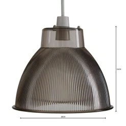 Alanya Smoked Acrylic Easy Fit Pendant -Dunelm Shop 1000144740 alt04
