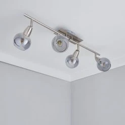 Dunelm Tia 4 Light Nickel Spotlight Bar -Dunelm Shop 1000149061 alt01