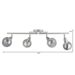 Dunelm Tia 4 Light Nickel Spotlight Bar -Dunelm Shop 1000149061 alt06