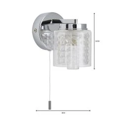 Dunelm Hylton Glass Bathroom Wall Light 13 Dunelm Hylton Glass Bathroom Wall Light -Dunelm Shop 1000149066 alt06