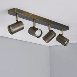 Dunelm Newark 4 Light Antique Bronze Spotlight Bar -Dunelm Shop 1000149076 alt01