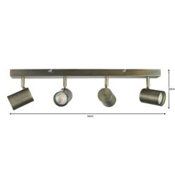 Dunelm Newark 4 Light Antique Bronze Spotlight Bar -Dunelm Shop 1000149076 alt06