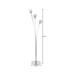 Dunelm Kelly 3 Arm Bubble Glass Floor Lamp -Dunelm Shop 1000149088 alt06