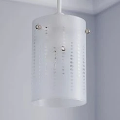Dunelm Grayson Dot Glass White Easy Fit Pendant 9 Dunelm Grayson Dot Glass White Easy Fit Pendant -Dunelm Shop 1000149113 alt01