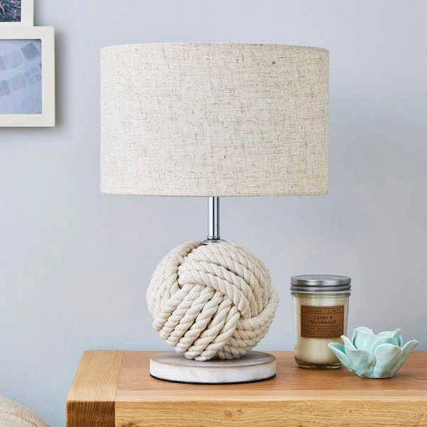 Dunelm Lina Rope Table Lamp 4 Dunelm Lina Rope Table Lamp - Image 2