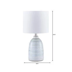 Dunelm Tenby Ceramic White And Blue Table Lamp 13 Dunelm Tenby Ceramic White And Blue Table Lamp -Dunelm Shop 1000149122 alt06