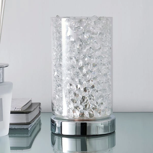 Dunelm Adela Pad Chrome Touch Dimmable Table Lamp 4 Dunelm Adela Pad Chrome Touch Dimmable Table Lamp - Image 2