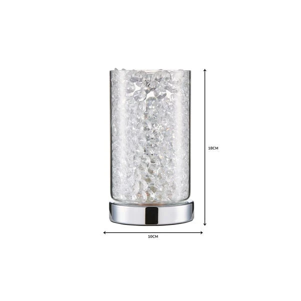 Dunelm Adela Pad Chrome Touch Dimmable Table Lamp 8 Dunelm Adela Pad Chrome Touch Dimmable Table Lamp - Image 6