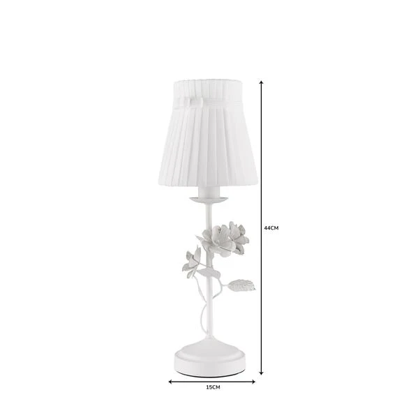Dunelm Chateau White Table Lamp 8 Dunelm Chateau White Table Lamp - Image 6