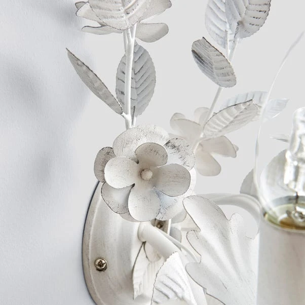 Dunelm Chateau 2 Light Candelabra White Wall Light 5 Dunelm Chateau 2 Light Candelabra White Wall Light - Image 3