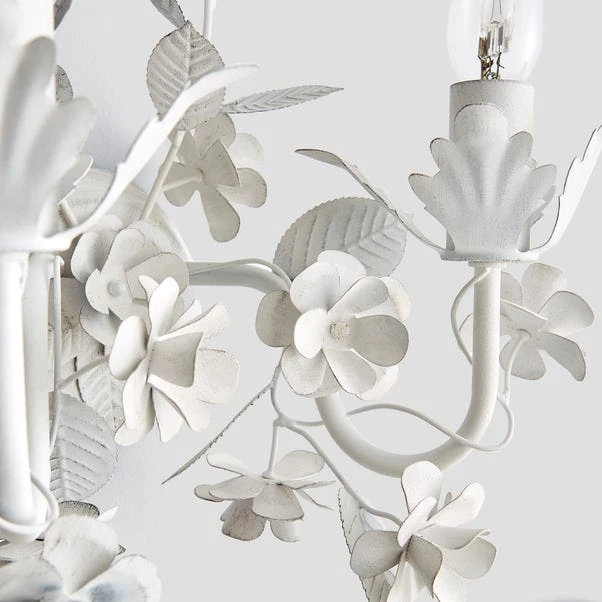 Dunelm Chateau 2 Light Candelabra White Wall Light 6 Dunelm Chateau 2 Light Candelabra White Wall Light - Image 4