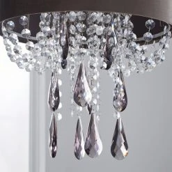 Dunelm Halle Velvet Jewel Grey Easy Fit Pendant -Dunelm Shop 1000149159 alt02