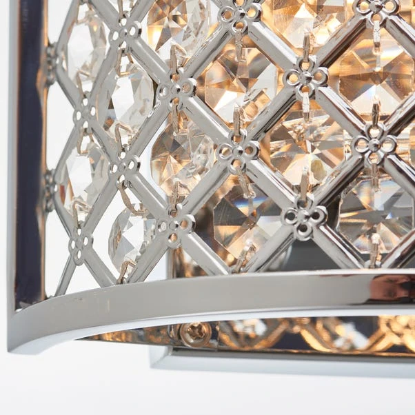 Vogue Lighting Vogue Hudson 2 Light Crystal Wall Light 6 Vogue Lighting Vogue Hudson 2 Light Crystal Wall Light - Image 4