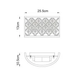 Vogue Lighting Vogue Hudson 2 Light Crystal Wall Light 13 Vogue Lighting Vogue Hudson 2 Light Crystal Wall Light -Dunelm Shop 1000156385 alt04