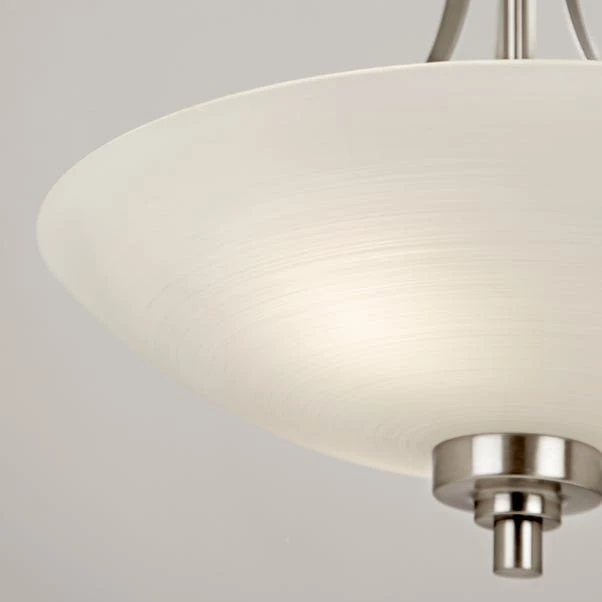Vogue Lighting Vogue Welles 3 Light Semi Flush Ceiling Fitting 4 Vogue Lighting Vogue Welles 3 Light Semi Flush Ceiling Fitting - Image 2