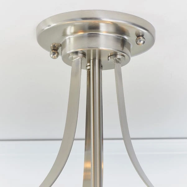 Vogue Lighting Vogue Welles 3 Light Semi Flush Ceiling Fitting 5 Vogue Lighting Vogue Welles 3 Light Semi Flush Ceiling Fitting - Image 3