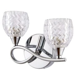 Vogue Lighting Vogue Boyer 2 Light Wall Light Chrome 10 Vogue Lighting Vogue Boyer 2 Light Wall Light Chrome -Dunelm Shop 1000156390 alt02