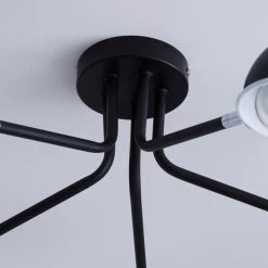 Elements Borr 5 Light Black Ceiling Fitting 11 Elements Borr 5 Light Black Ceiling Fitting -Dunelm Shop 1000157756 alt03