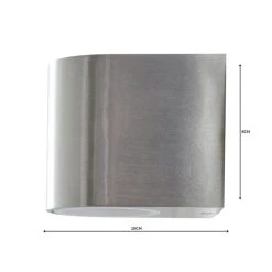 Dunelm Tam Down Lighter Steel Outdoor Wall Light -Dunelm Shop 1000157764 alt04