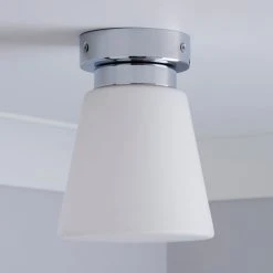 Dunelm Delavin 1 Light Pendant Frosted Glass Flush Ceiling Fitting 9 Dunelm Delavin 1 Light Pendant Frosted Glass Flush Ceiling Fitting -Dunelm Shop 1000157766 alt01