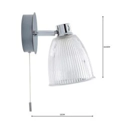 Dunelm Bremont Ribbed Glass Bathroom Wall Light 12 Dunelm Bremont Ribbed Glass Bathroom Wall Light -Dunelm Shop 1000157768 alt04