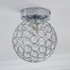 Dunelm Sphere 1 Light Pendant Flush Ceiling Fitting 9 Dunelm Sphere 1 Light Pendant Flush Ceiling Fitting -Dunelm Shop 1000158428 alt01