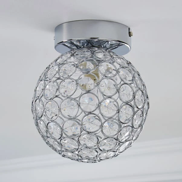 Dunelm Sphere 1 Light Pendant Flush Ceiling Fitting 4 Dunelm Sphere 1 Light Pendant Flush Ceiling Fitting - Image 2