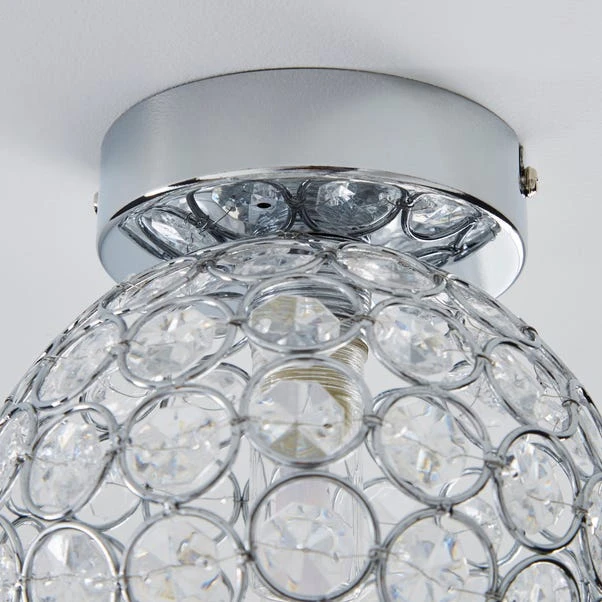 Dunelm Sphere 1 Light Pendant Flush Ceiling Fitting 6 Dunelm Sphere 1 Light Pendant Flush Ceiling Fitting - Image 4