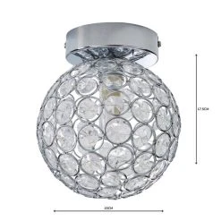 Dunelm Sphere 1 Light Pendant Flush Ceiling Fitting 12 Dunelm Sphere 1 Light Pendant Flush Ceiling Fitting -Dunelm Shop 1000158428 alt04