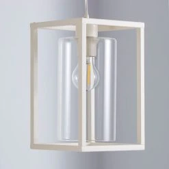 Dunelm London 1 Light Pendant Cream Industrial Ceiling Fitting -Dunelm Shop 1000158430 alt01