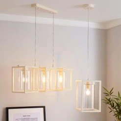 Dunelm London 1 Light Pendant Cream Industrial Ceiling Fitting -Dunelm Shop 1000158430 alt08