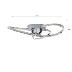 Dunelm Oria 3 Light Integrated LED Jewel Chrome Ceiling Fitting 11 Dunelm Oria 3 Light Integrated LED Jewel Chrome Ceiling Fitting -Dunelm Shop 1000158434 alt04