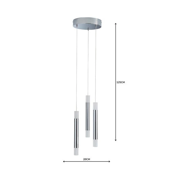 Dunelm Zarah 3 Light Integrated LED Cluster Ceiling Fitting 7 Dunelm Zarah 3 Light Integrated LED Cluster Ceiling Fitting - Image 5
