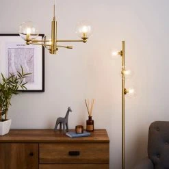 Elements Nour 3 Light Antique Brass Ceiling Fitting -Dunelm Shop 1000158452 alt08