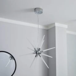Dunelm Liard 9 Light Pendant Integrated LED Star Ceiling Fitting 8 Dunelm Liard 9 Light Pendant Integrated LED Star Ceiling Fitting -Dunelm Shop 1000158475 alt01