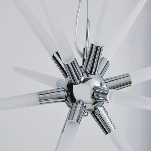 Dunelm Liard 9 Light Pendant Integrated LED Star Ceiling Fitting 5 Dunelm Liard 9 Light Pendant Integrated LED Star Ceiling Fitting - Image 3