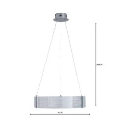 Dunelm Clee Etched Integrated LED Hoop Ceiling Fitting -Dunelm Shop 1000158480 alt04