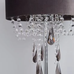 Dunelm Halle French Velvet Jewel Charcoal Floor Lamp 10 Dunelm Halle French Velvet Jewel Charcoal Floor Lamp -Dunelm Shop 1000158504 alt02