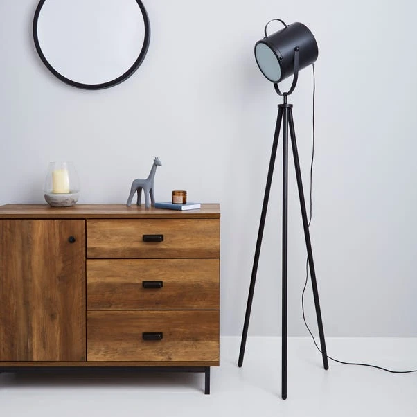 Dunelm Carlton Camera Matt Black Floor Lamp 4 Dunelm Carlton Camera Matt Black Floor Lamp - Image 2